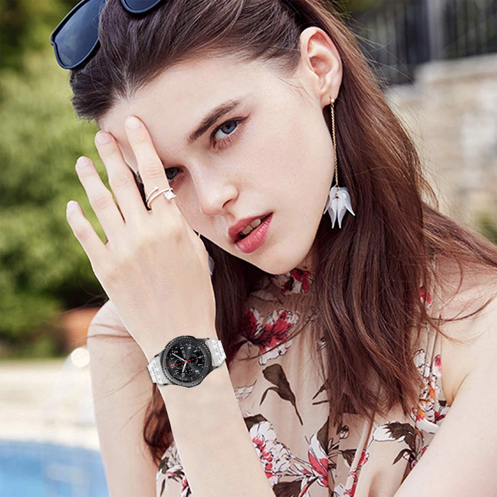 CBSW201 Роскошный горный хрусталь сплава ремешок для часов для Samsung Galaxy S3 Watch