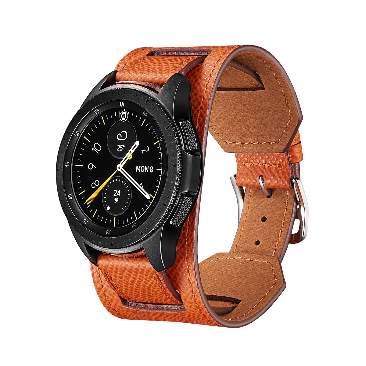 CBSW206 20mm Luxury Watch Leather Wrist Strap For Samsung Watch Active 2 Watchbands