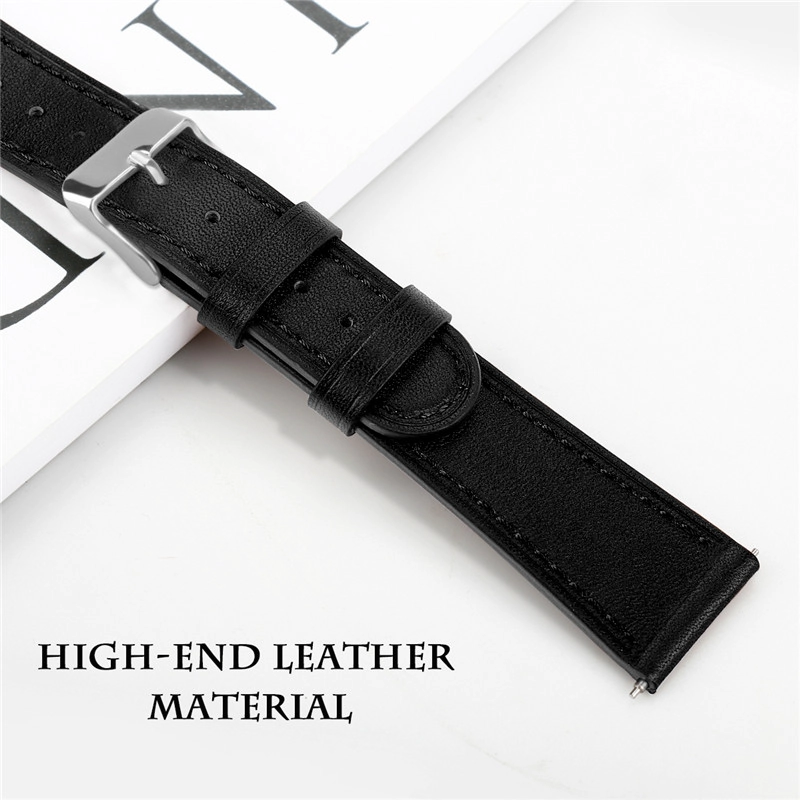 CBSW28 Floral Printed Genuine Leather Watch Band For Samsung Galaxy Watch Active