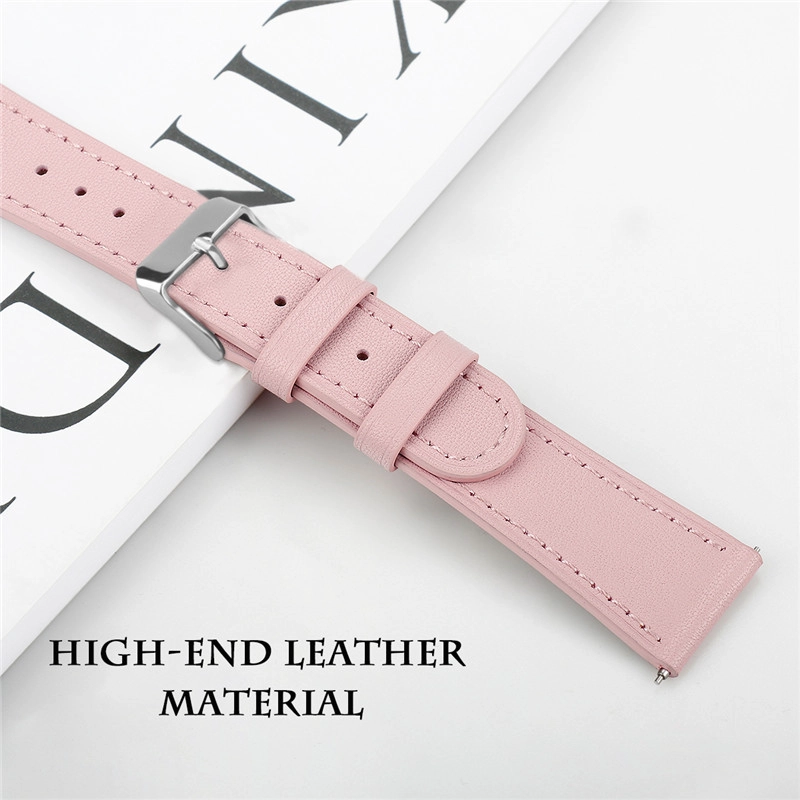 CBSW28 Floral Printed Genuine Leather Watch Band For Samsung Galaxy Watch Active