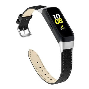 Correa de reloj de cuero genuino CBSW42 para Samsung Galaxy Fit R370
