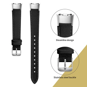Correa de reloj de cuero genuino CBSW42 para Samsung Galaxy Fit R370