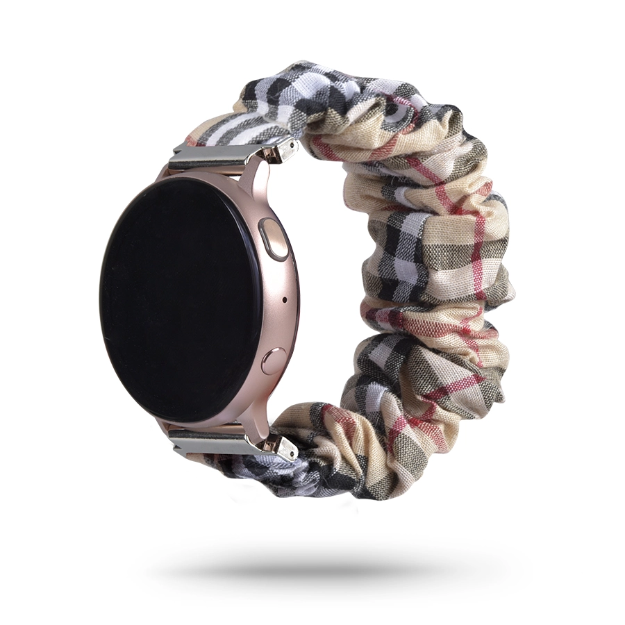 CBSW77 18mm 20mm 22mm Hair Ring Elastic Watch Straps For Samsung Galaxy Watch3 45mm 41mm