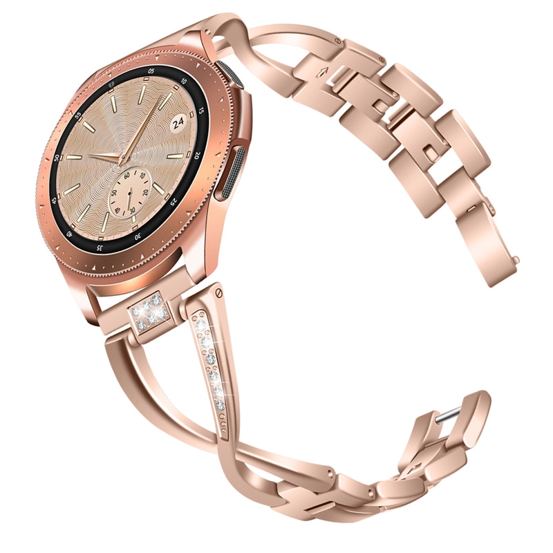 CBSW9401 Correa de reemplazo de diamante de Trendybay para joyería de acero inoxidable X-Link para Samsung Galaxy Watch