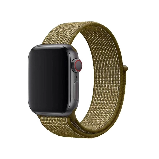 CBTN09 Apple İzle Için Dokuma Naylon Watch Band 44mm 40mm 42mm 38mm