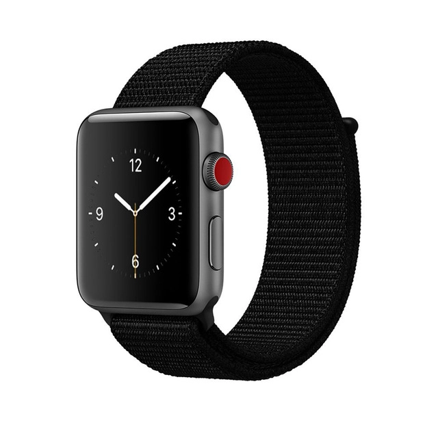 CBTN09 Apple İzle Için Dokuma Naylon Watch Band 44mm 40mm 42mm 38mm
