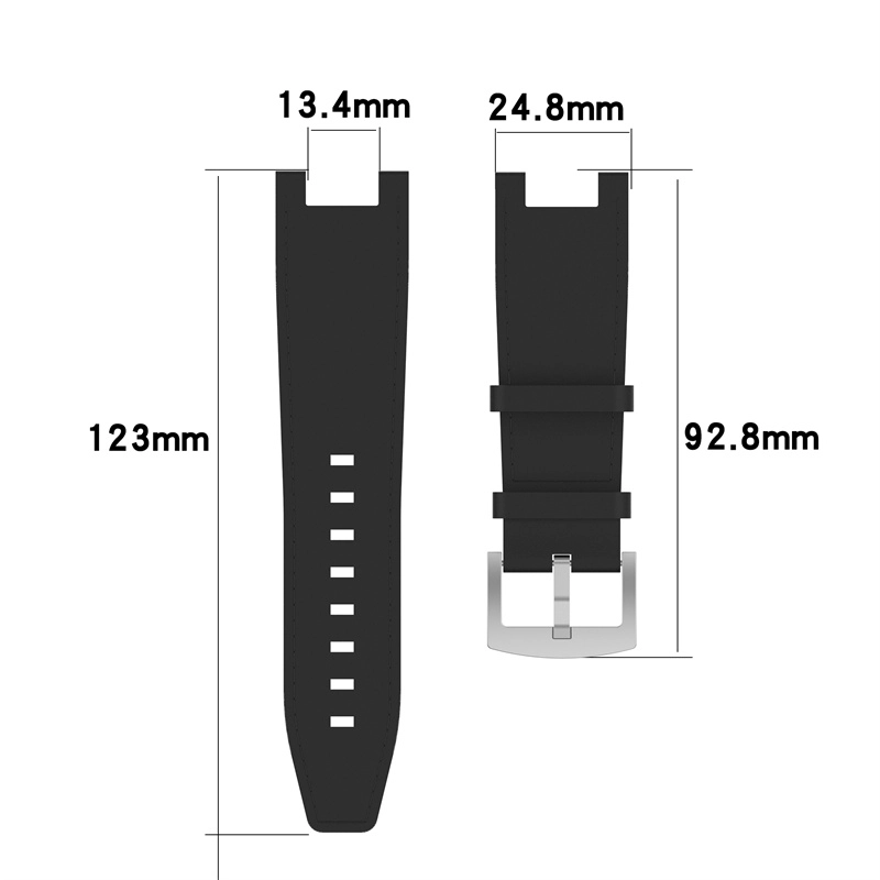 CBtr01 PU Skórzany pasek zegarkowy dla Huami Amazfit T-Rex Pro A1918 Inteligentny zegarek