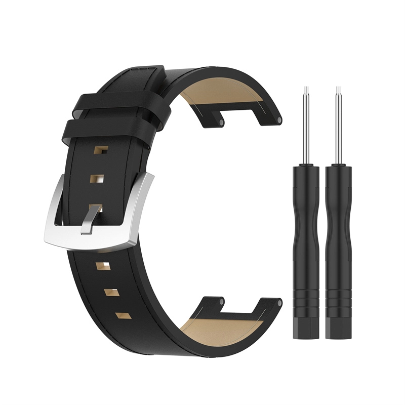 CBtr01 PU Skórzany pasek zegarkowy dla Huami Amazfit T-Rex Pro A1918 Inteligentny zegarek