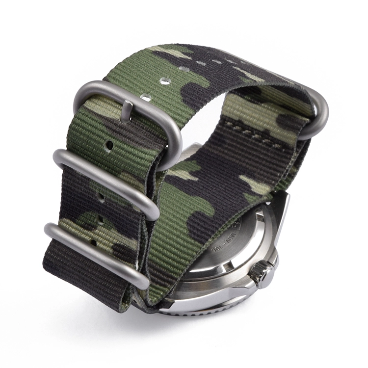 CBUS106 One Piece Military Army Camouflage Watch Belt Nylon Watch Band 20mm 22mm