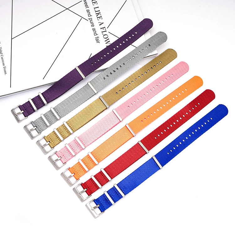 CBUS107 Venta al por mayor Logotipo personalizado 20 mm 22 mm 24 mm Correa de reloj de nylon para Tissot para Omega Seamaster