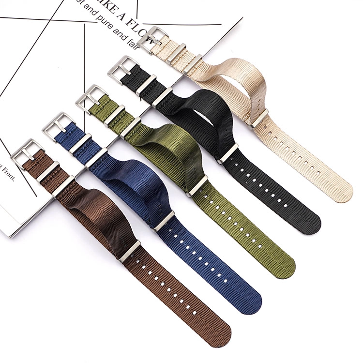 CBUS107 Venta al por mayor Logotipo personalizado 20 mm 22 mm 24 mm Correa de reloj de nylon para Tissot para Omega Seamaster