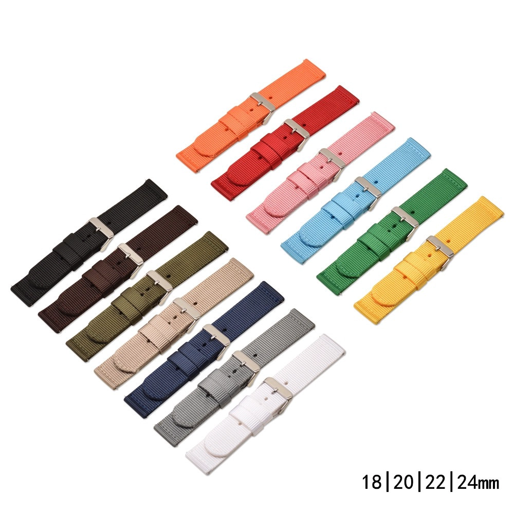 CBUS32 Wholesale 18mm 20mm 22mm 24mm Correa de reloj de nylon de lona