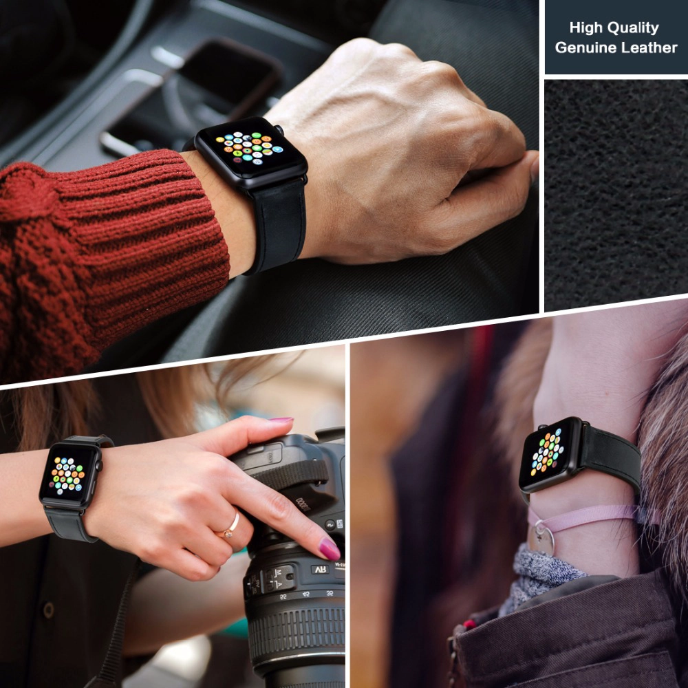 CBUW03 Cinturino in gomma morbida e resistente per Apple Watch Series 5 4 3 2 1