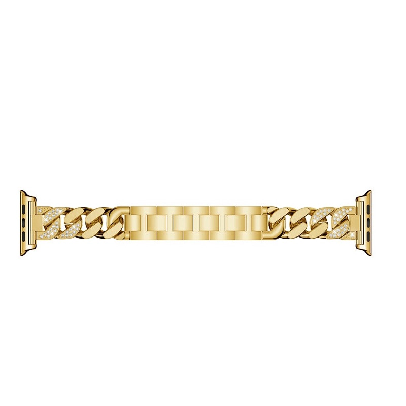CBWB67 Trendybay Luxury lega cinturino in metallo con cinturino in diamanti per Apple Watch