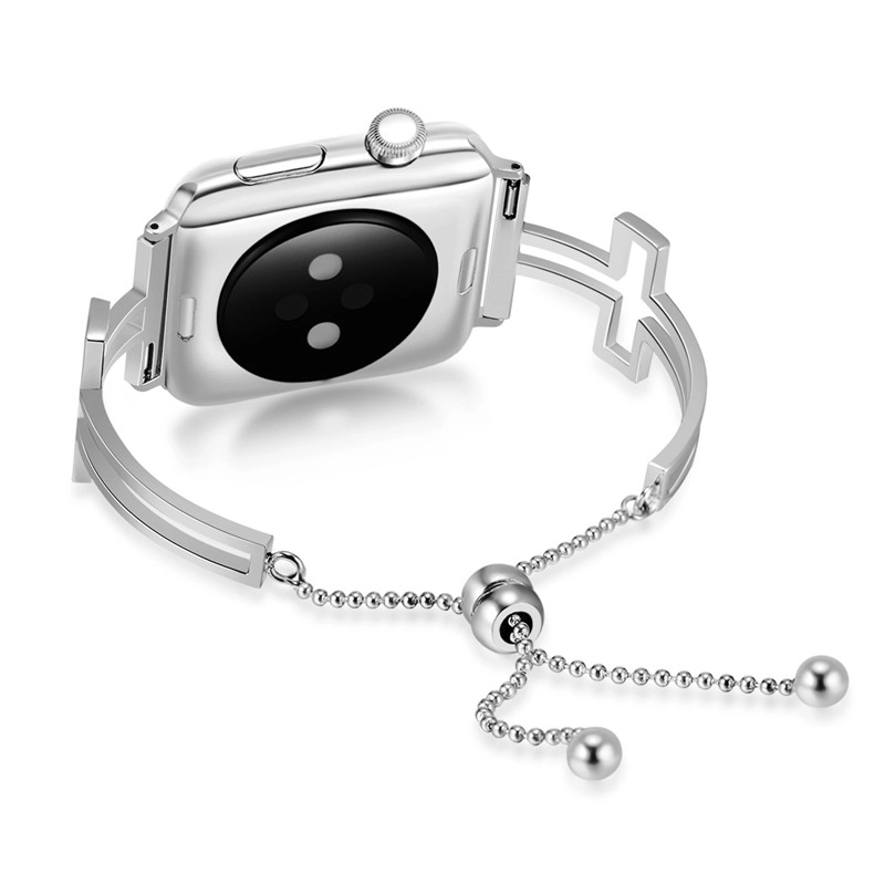 CBWB72 Trendybay Jewelry Ciondolo classico in acciaio inossidabile con ciondolo nappa per iWatch Series 4/3 / 2/1