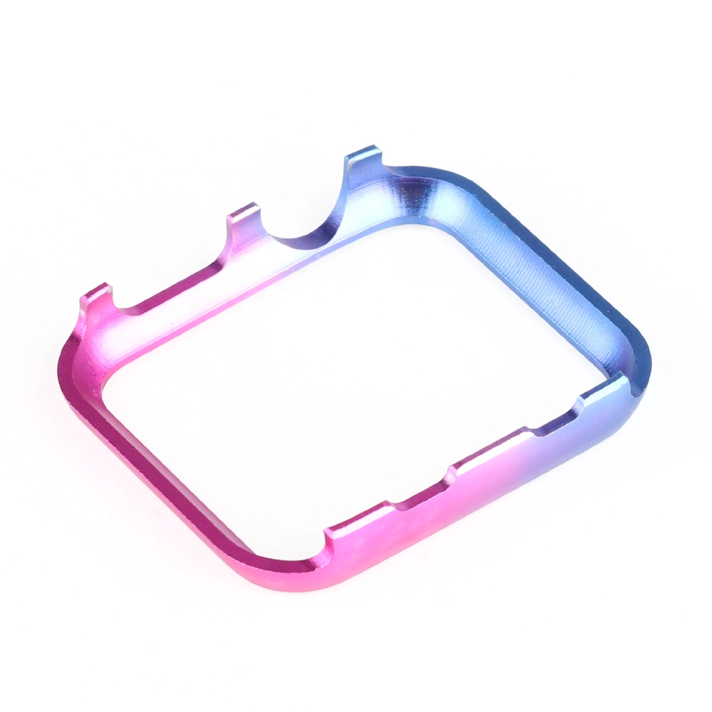 CBWC10 Gradient Aluminum Alloy Metal Diamond Bumper Protective Case For Apple Watch Cover