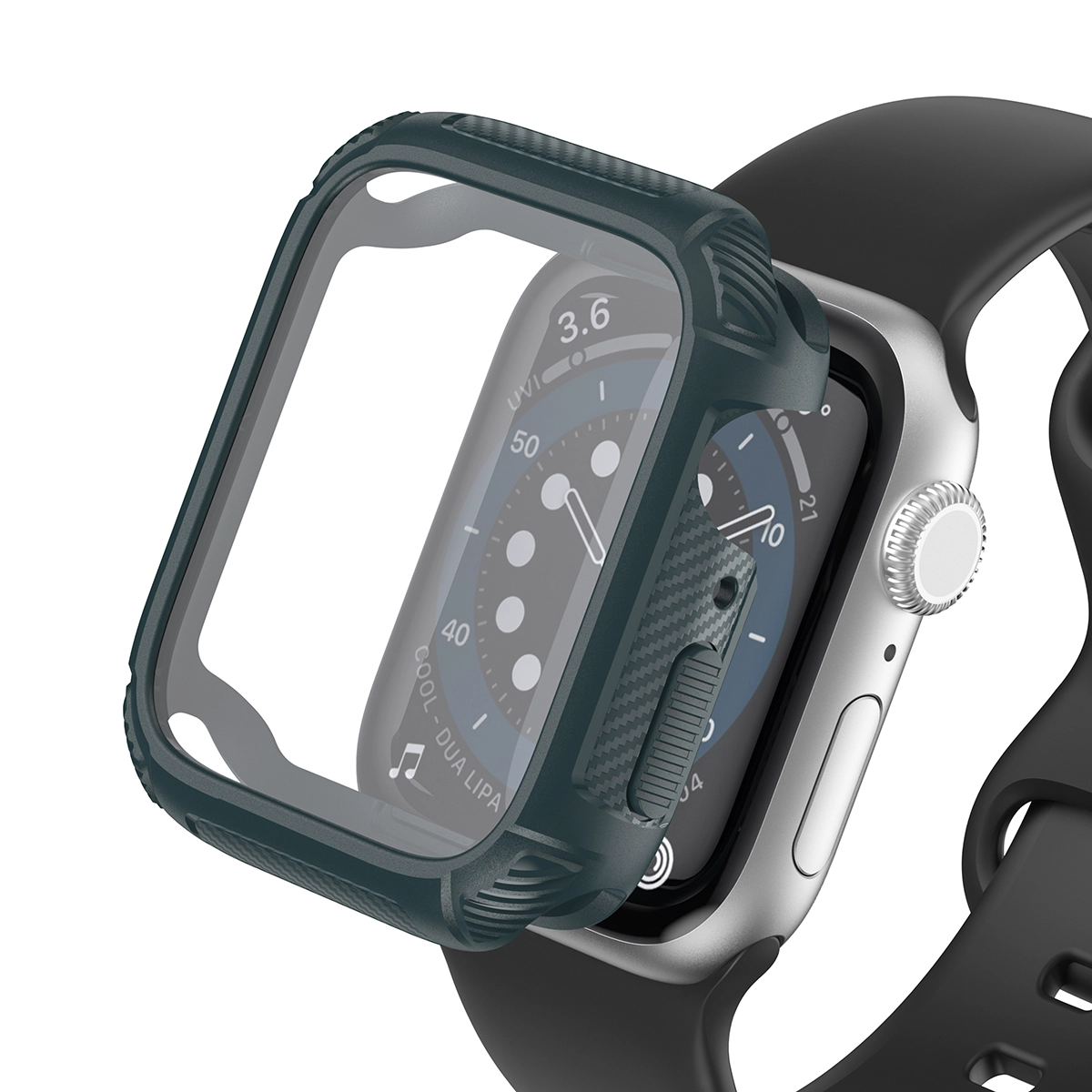 CBWC11 Alrededor de la cubierta protectora de Reloj de PC duro para la caja del reloj de Apple con protector de pantalla