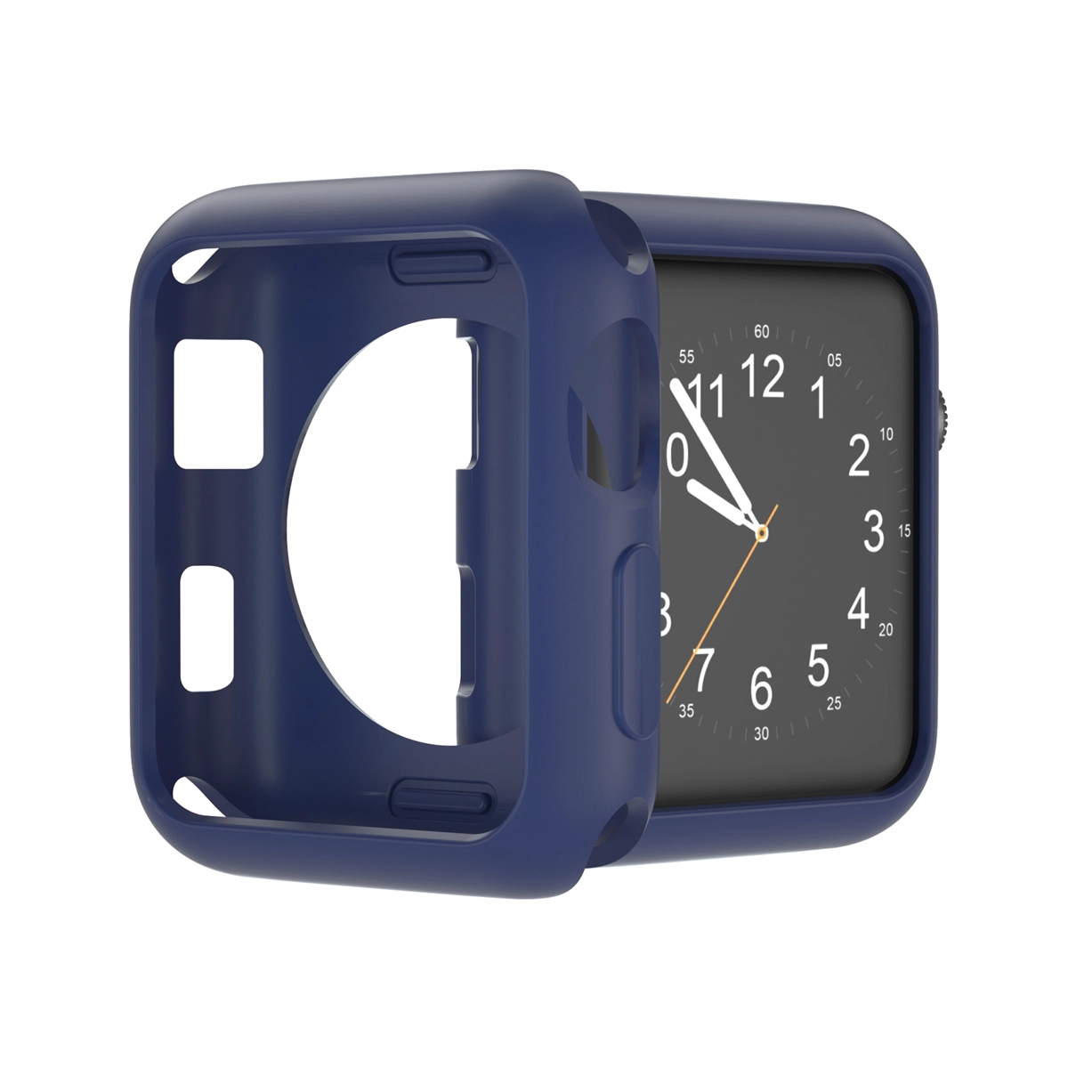 CBWC13 Color Color Color Soft Silicone TPU Caja de parachoque para Apple Watch SE 6 5 4 3 38mm 42mm 40mm 44mm cubierta