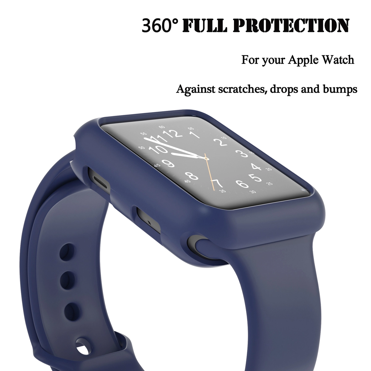 CBWC13 Color Color Color Soft Silicone TPU Caja de parachoque para Apple Watch SE 6 5 4 3 38mm 42mm 40mm 44mm cubierta