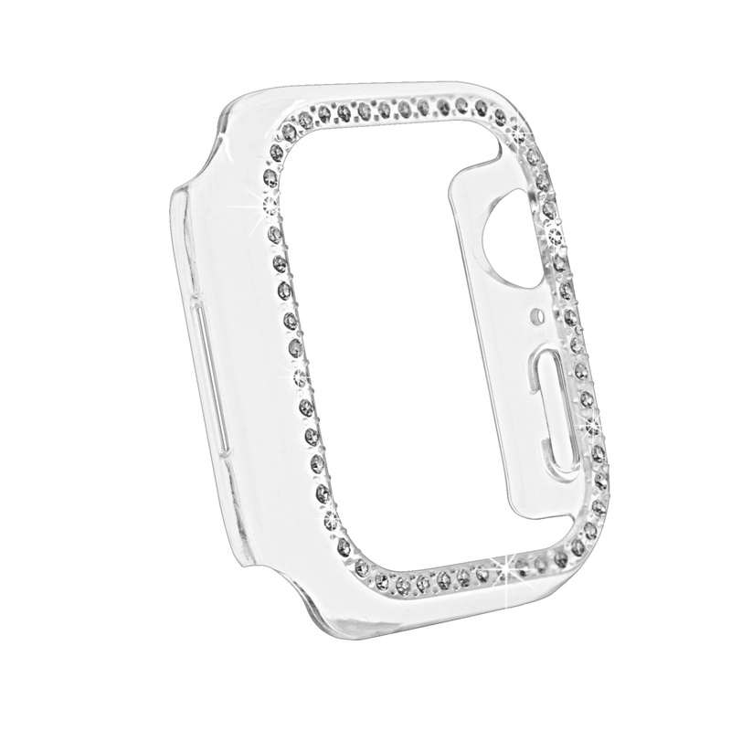 CBWC15 Trendybay Heißer Verkauf Bling Klarer PC Transparente Fallabdeckung für Apple Watch Serie 7 Fall 41mm 45mm