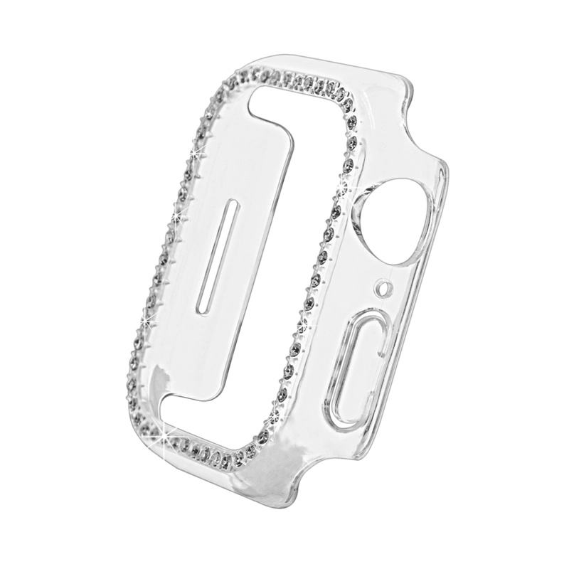 CBWC15 Trendybay Heißer Verkauf Bling Klarer PC Transparente Fallabdeckung für Apple Watch Serie 7 Fall 41mm 45mm