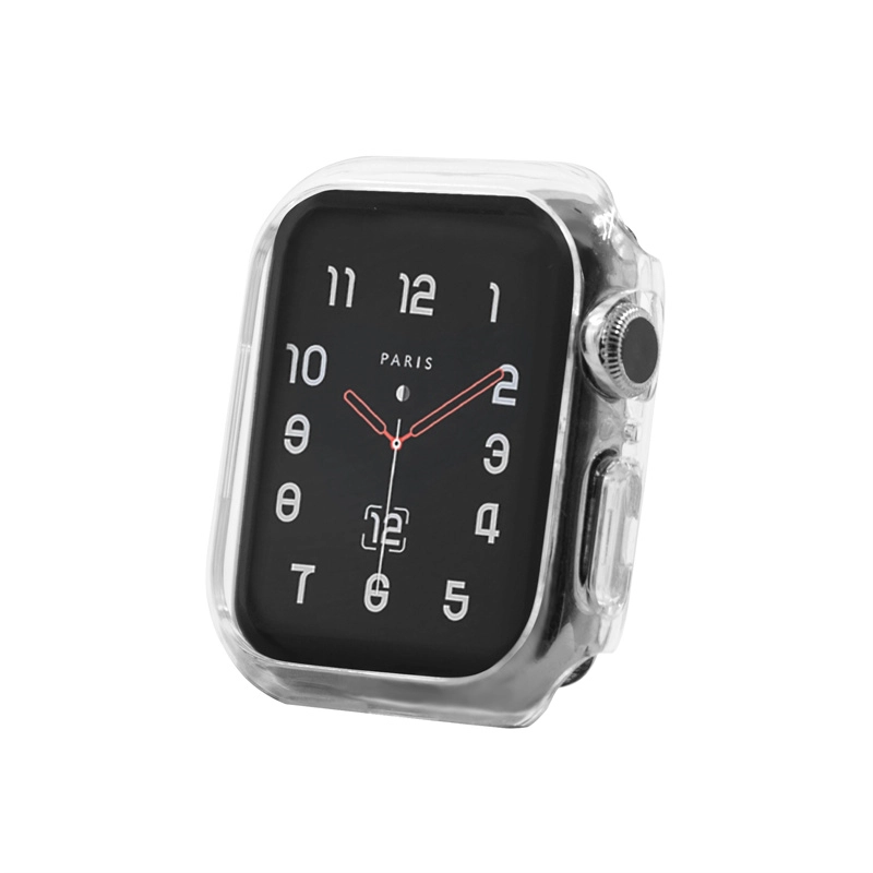 CBWC15 Trendybay Heißer Verkauf Bling Klarer PC Transparente Fallabdeckung für Apple Watch Serie 7 Fall 41mm 45mm