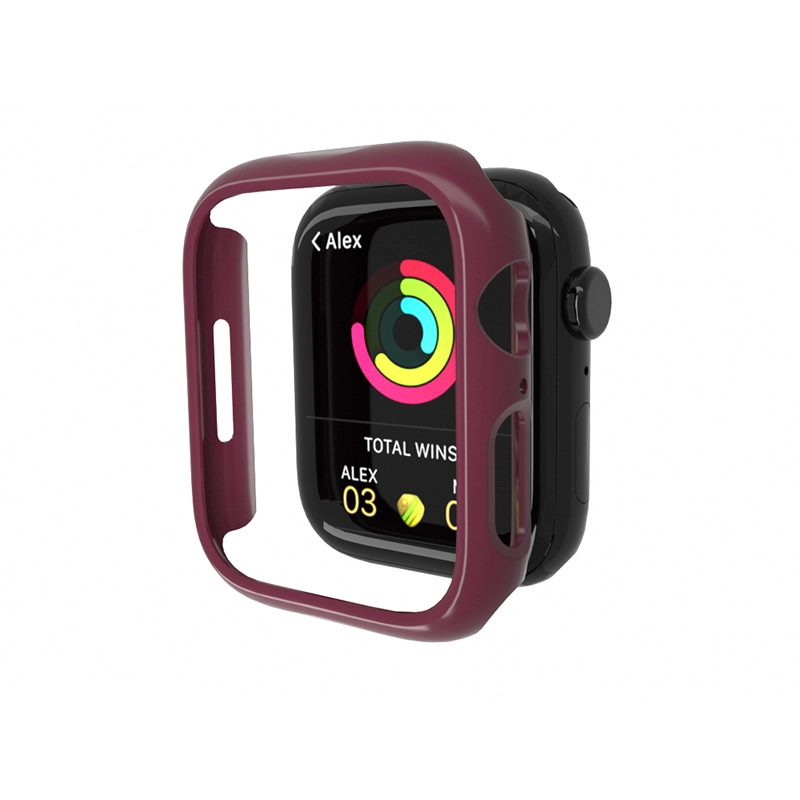 CBWC22 Toptan Şeffaf Temizle Sert PC Çerçeve Kılıfları Kapak Apple Watch Serisi için 7 45mm 41mm