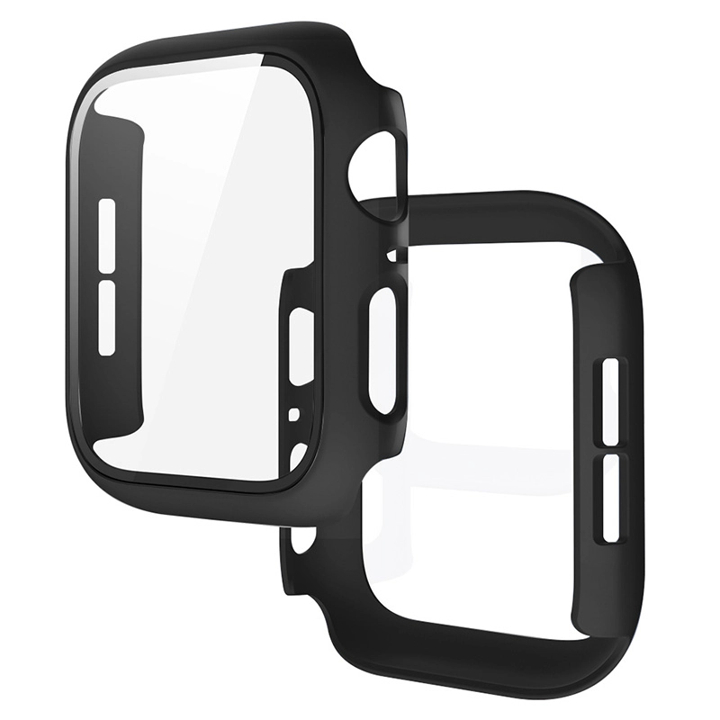 CBWC23 Full Cover Tempered Gla Screen Protector PC Uhren Fall für Apple Watch Serie 6 5 4 3 2 1 38mm 42mm 40mm 44mm