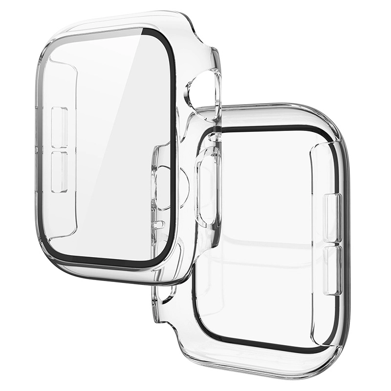 CBWC23 Full Cover Tempered Gla Screen Protector PC Uhren Fall für Apple Watch Serie 6 5 4 3 2 1 38mm 42mm 40mm 44mm