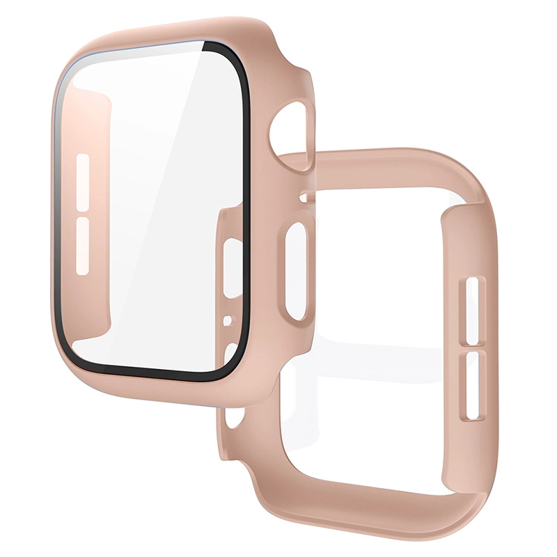 CBWC23 Full Cover Tempered Gla Screen Protector PC Uhren Fall für Apple Watch Serie 6 5 4 3 2 1 38mm 42mm 40mm 44mm