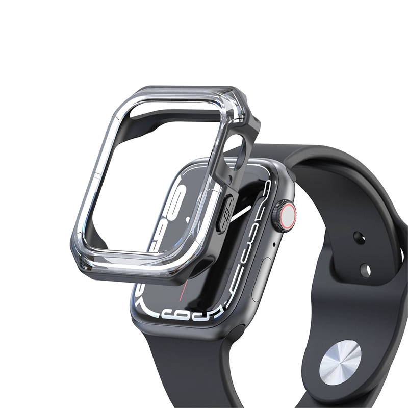 CBWC25 Color personalizado PC transparente PC TPU Cubierta de cubierta de reloj para Apple Watch Series 8 41 mm 45 mm
