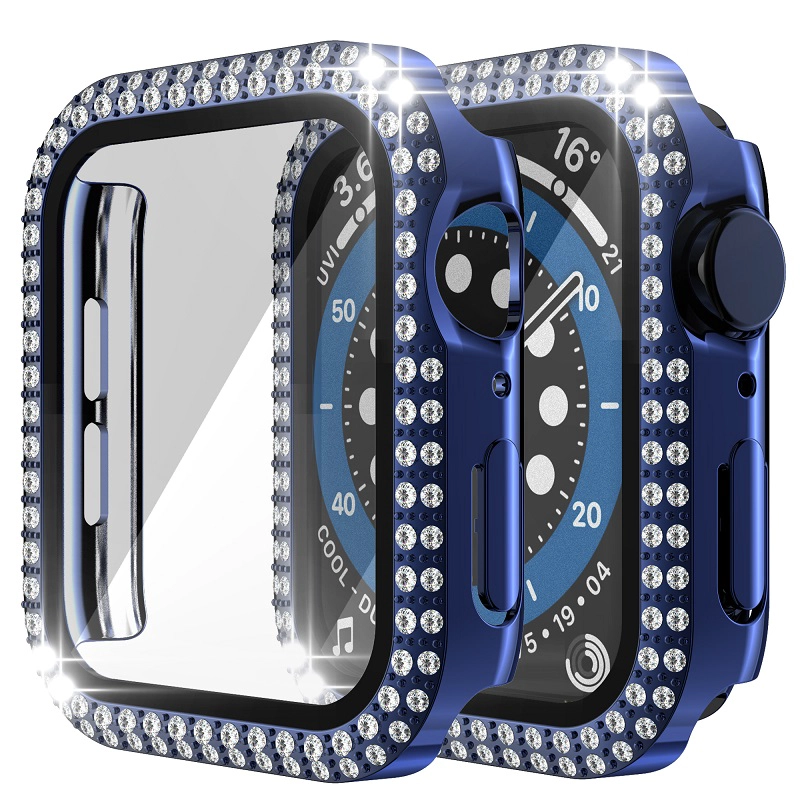 CBWC27 Luxury Diamond Case For Apple Watch Series 8 7 41mm 45mm