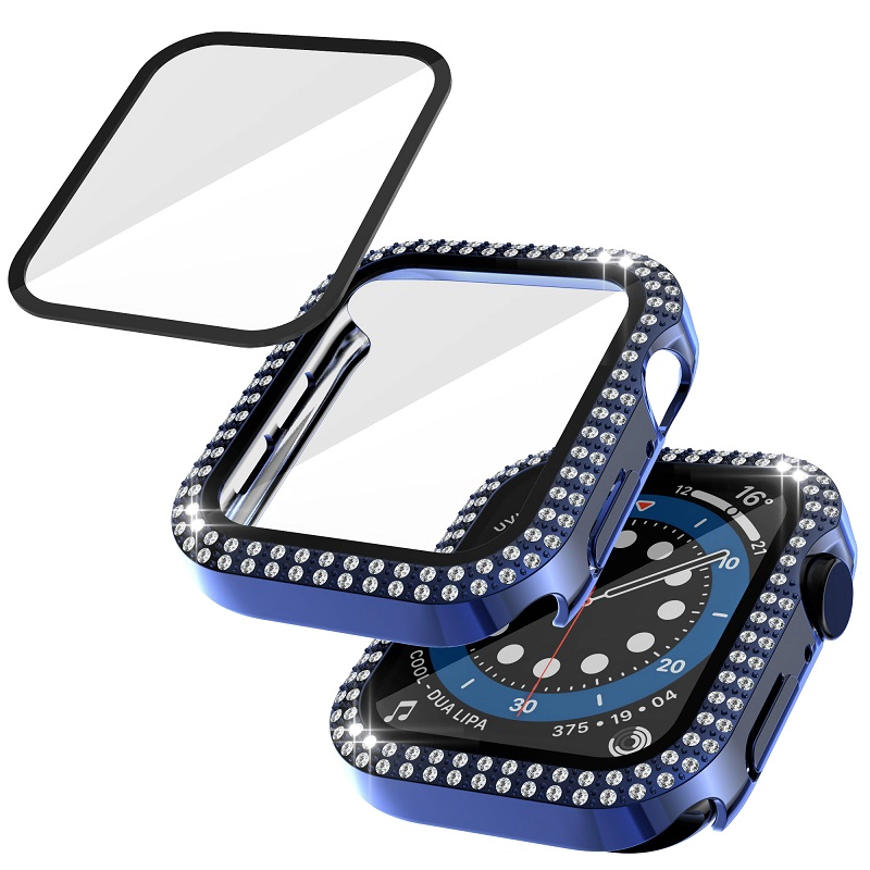 CBWC27 Luxury Diamond Case For Apple Watch Series 8 7 41mm 45mm