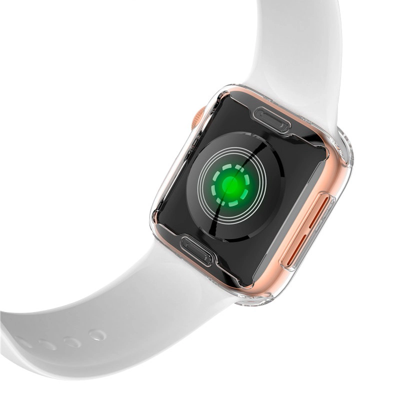 CBWC7 Soft Clear TPU Pantalla protector de pantalla Funda protectora para Apple Watch Series 6 5 4 3 SE Funda
