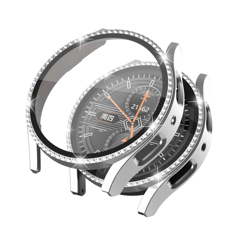 CBWPC-07 Nuovo custodia per protezione a schermo in vetro temperato per PC Bling per Samsung Galaxy Watch 5 44mm 40mm