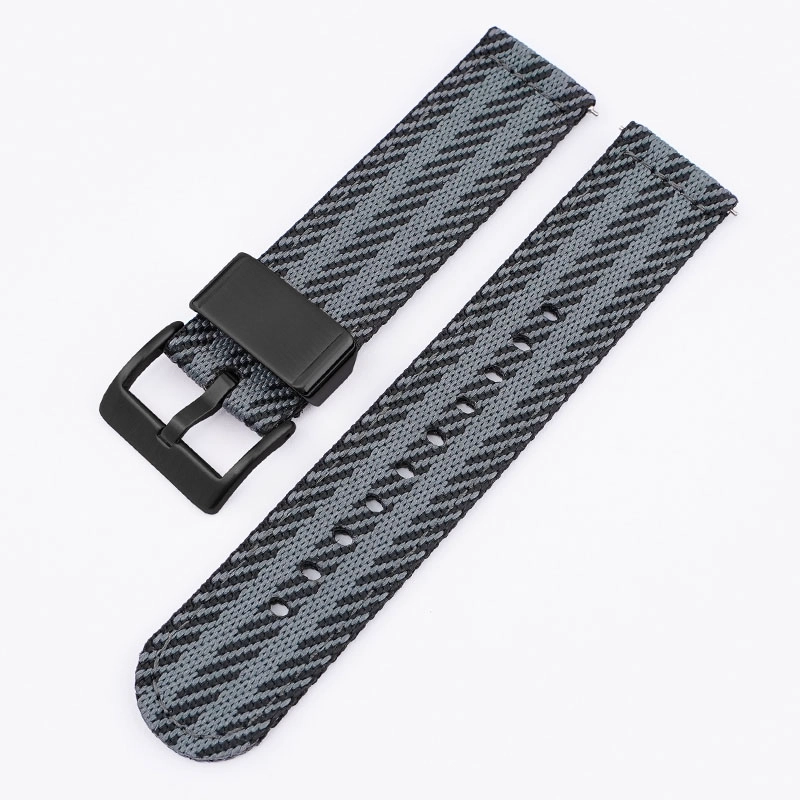 CBWT16 Venta al por mayor 18 mm 20 mm 22 mm 24 mm de reloj de reloj de lona premium de 24 mm correa de reloj de nylon trenzado