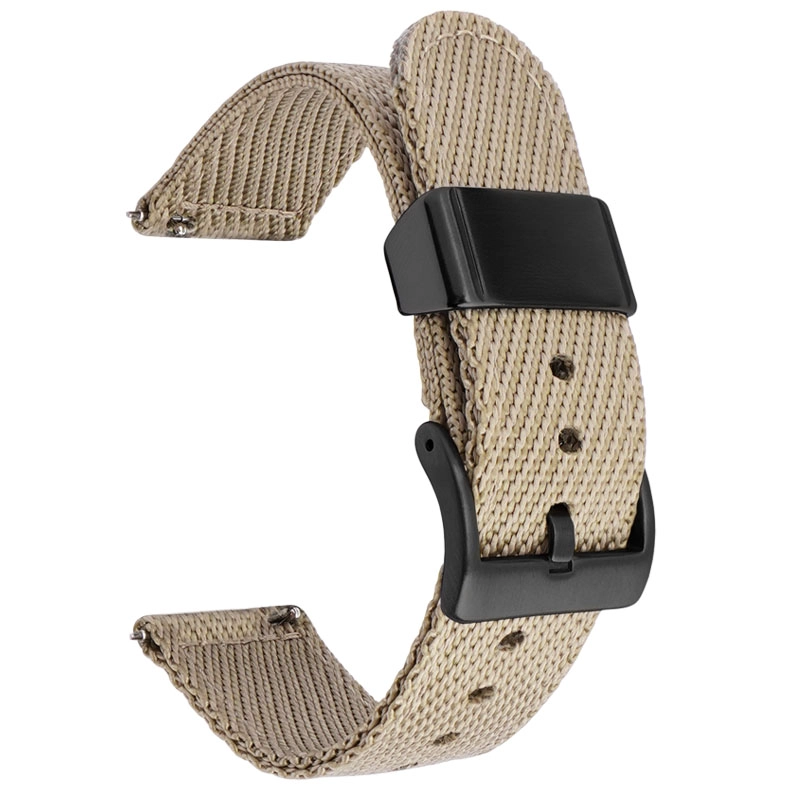CBWT16 Venta al por mayor 18 mm 20 mm 22 mm 24 mm de reloj de reloj de lona premium de 24 mm correa de reloj de nylon trenzado