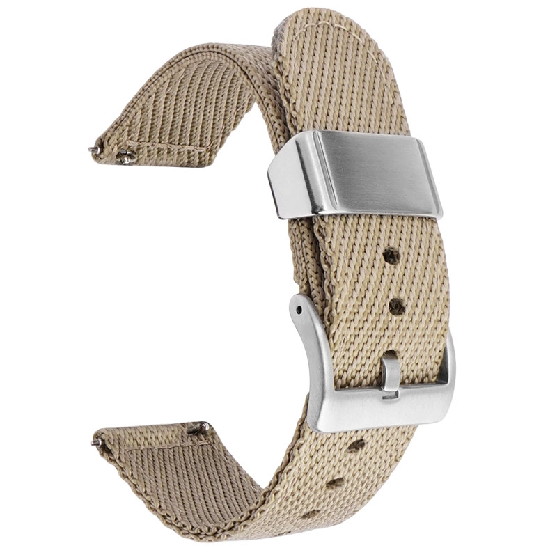 CBWT16 Venta al por mayor 18 mm 20 mm 22 mm 24 mm de reloj de reloj de lona premium de 24 mm correa de reloj de nylon trenzado