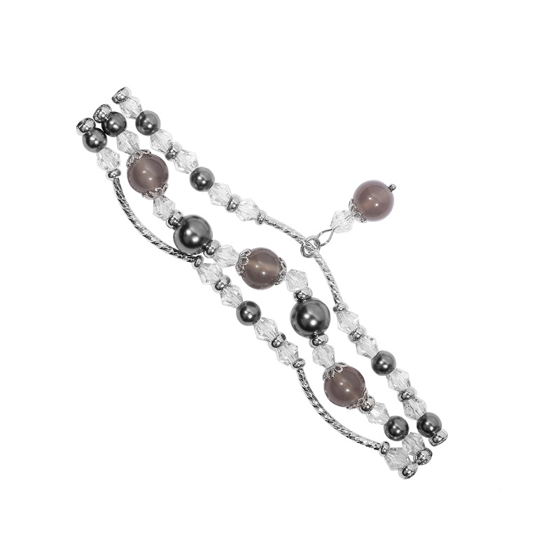 CBXB362 Mode natürliche Achat Stein elastische Stretch-Armband