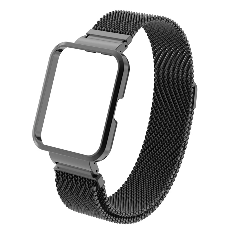 CBXM-W03 Magnetische roestvrijstalen Milanese lusworkbanden voor Xiaomi Redmi/Mi Watch 2 Lite Band