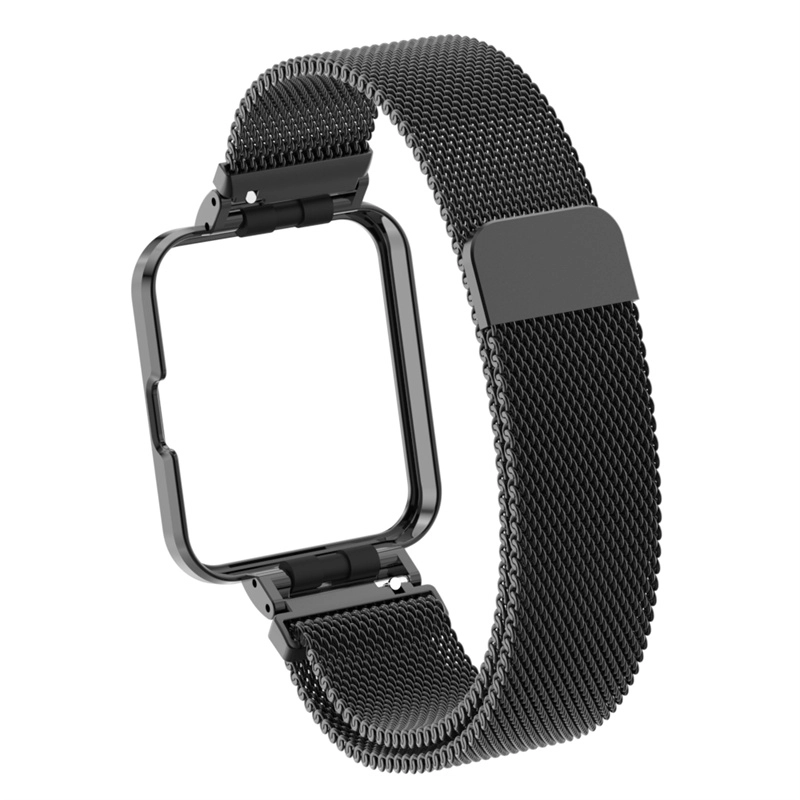 CBXM-W03 Magnetische roestvrijstalen Milanese lusworkbanden voor Xiaomi Redmi/Mi Watch 2 Lite Band