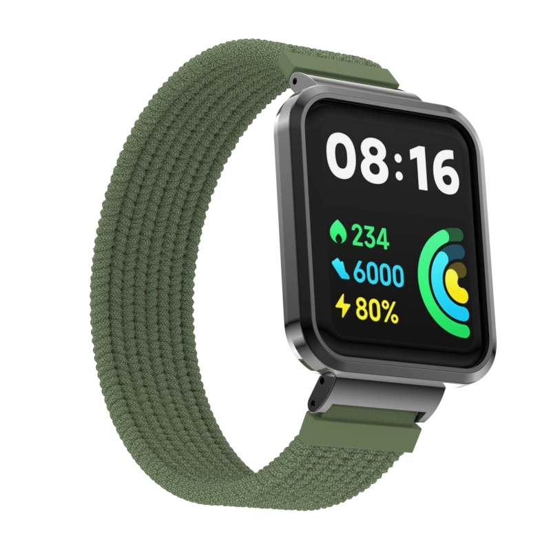 CBXM-W07 حلقة منفردة حلقة منفردة نايلون نايلون فرقة شريط ل Xiaomi Mi Redmi Watch 2 لايت
