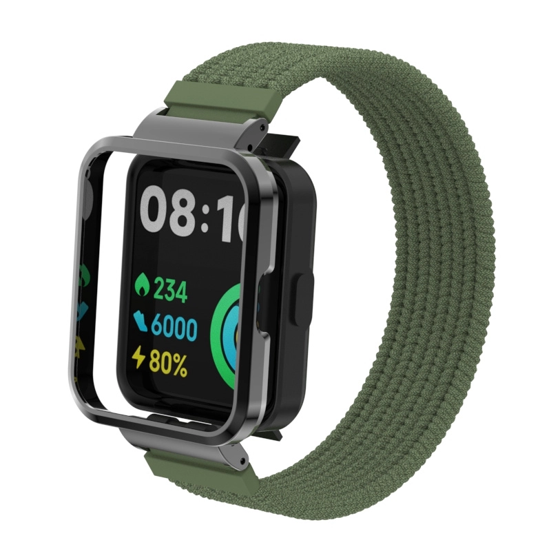 CBXM-W07 حلقة منفردة حلقة منفردة نايلون نايلون فرقة شريط ل Xiaomi Mi Redmi Watch 2 لايت