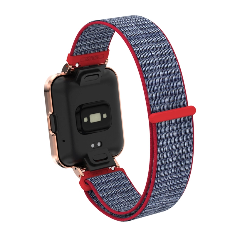 CBXM-W08 마술 페이스트 후크 및 루프 직물 나일론 루프 시계 스트랩 Xiaomi Redmi Mi Watch 2 Lite