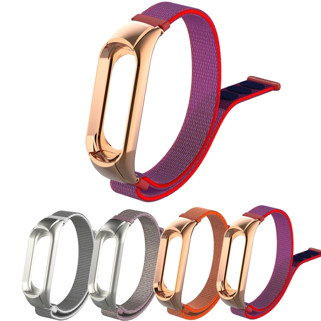 CBXM301 Xiaomi Mi Band 3 Renkli Dokuma Naylon Saat Sapanlar