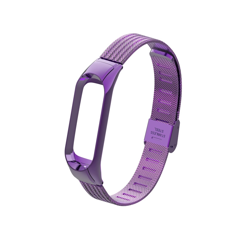 Correa de reemplazo de acero inoxidable CBXM306 Wave Design para Xiaomi Mi Band 3