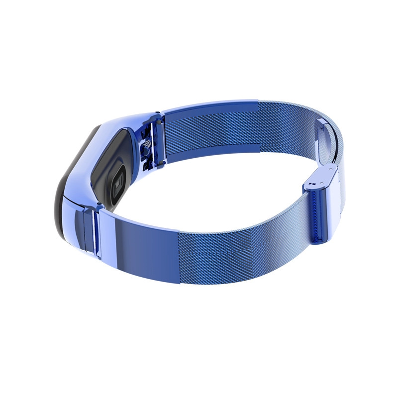 CBXM307 Correa de reemplazo de acero inoxidable de malla estilo brazalete para Xiaomi Mi Band 3