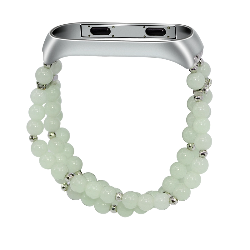 CBXM336 Bracciale elastico elasticizzato perlato a mano luminoso per Xiaomi Mi Band 3 2
