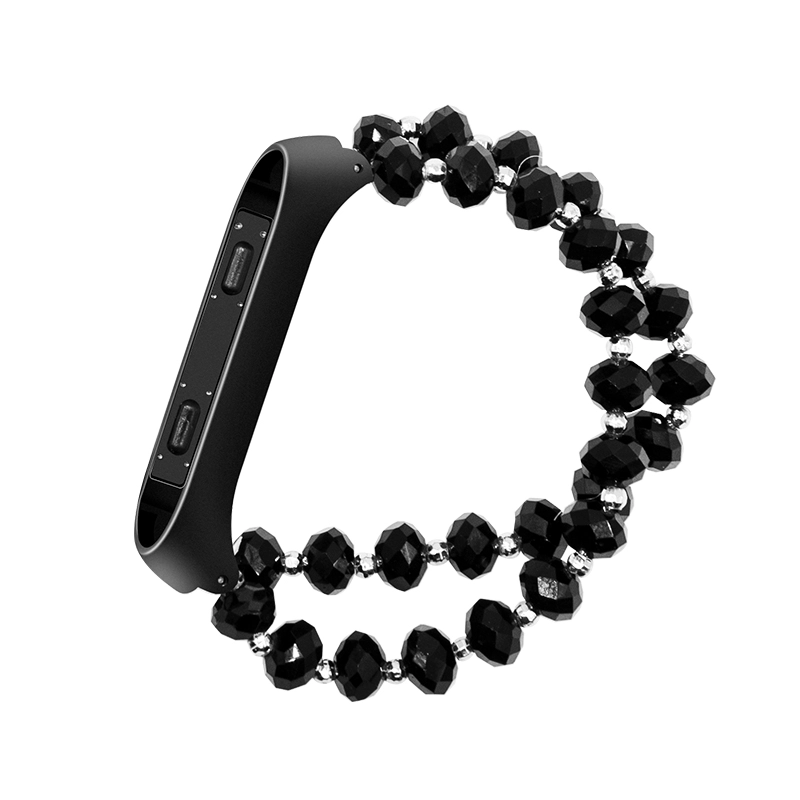 CBXM339 Bransoletka Crystal Bead Stretch elastyczny pasek na nadgarstek dla Xiaomi Mi Band 3 2