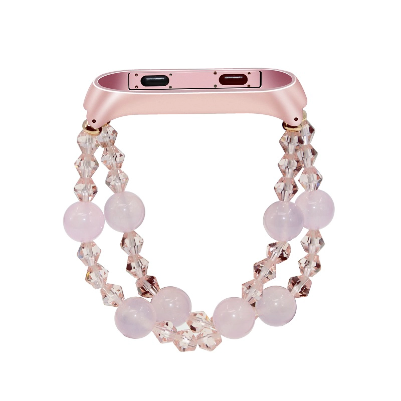CBXM339 Bransoletka Crystal Bead Stretch elastyczny pasek na nadgarstek dla Xiaomi Mi Band 3 2